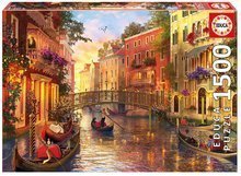 Puzzle Genuine Sunset in Venice Educa 1500 de piese de la vârsta de 11 ani
