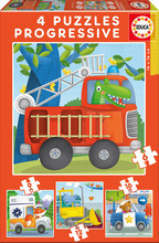 Gyerek puzzle Mentők Educa 6-9-12-16 részes ( progressive) EDU17144