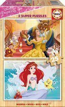 Drevené puzzle pre deti Disney Princezné Educa 2x25 dielov od 4 rokov