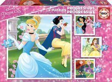 Detské puzzle Disney Princezné Educa progresívne 12-16-20-25 dielov