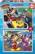 Detské puzzle Mickey and the roadster racers Educa 2x48 dielov EDU17239