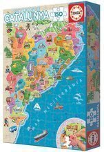 Puzzle harta Cataloniei cu obiective Educa cu 150 de bucăți de la 7 ani