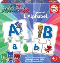 Náučná hra Učíme sa Abecedu PJ Masks Educa s obrázkami a písmenami 78 dielov od 4-5 rokov