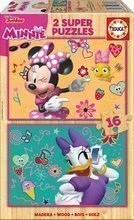 Drevené puzzle pre deti Minnie Happy Helpers Educa Disney 2x16 dielov od 4 rokov