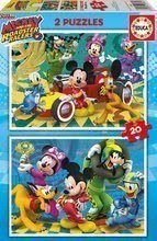 Detské puzzle Mickey Roadster Racers Educa 2x20 dielov od 4 rokov