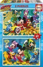 Dětské puzzle Mickey Roadster Racers Educa 2 x 20 dílů od 4 let