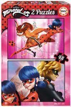 Puzzle Miraculous Ladybug Educa 2x48 dielov od 4 rokov