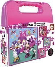 Detské puzzle v kufríku Minnie happy helpers Case Educa 12-16-20-25 dielov 