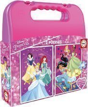 Dětské puzzle v kufříku Disney Princess Case Educa 2x48 dílků od 4 let