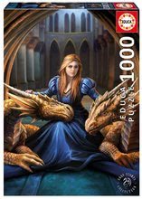 Puzzle Fierce Loyalty, Anne Stokes Educa 1000 dielov a Fix lepidlo od 11 rokov
