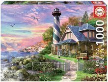 Puzzle Lighthouse at Rock Bay Educa 1000 dielov a Fix lepidlo od 11 rokov