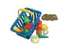 Coș picnic mare cu fructe și alimente Dohány albastru