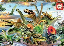 Puzzle Dinosaurs Educa 500 dielov a Fix lepidlo od 11 rokov