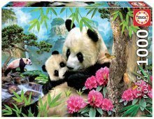 Puzzle Morning panda Educa 1000 piese şi lipici Fix