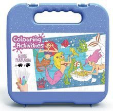 Puzzle kifestők Ariela Colouring Activities kofferben Educa 50 részes - csillámos filctolakkal 4 éves kortól