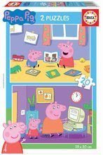 Puzzle Peppa Pig Educa 2 x 20 dílků od 4 let