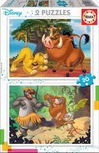 Puzzle Leví kráľ Disney Educa 2x20 dielov od 4 rokov