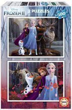 Puzzle Frozen 2 Disney Educa 2x100 de bucăți de la 6 ani