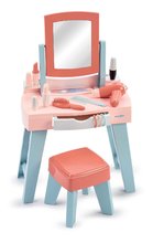 Kozmetický stolík so stoličkou Mademoiselle My First Beauty Table Écoiffier so sušičom na vlasy 11 doplnkov od 12 mes