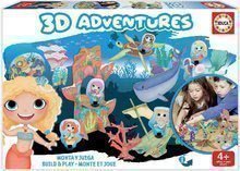 Puzzle dobrodružství 3D Mořské princezny Educa od 4 let EDU18230