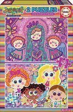 Puzzle Gyerekek és Angyalok Educa 2x100 darabos 6 évtől