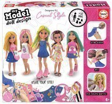 Kreatívne tvorenie My Model Doll Design Casual Style Educa vyrob si vlastné mestské bábiky 5 modelov od 6 rokov EDU18368