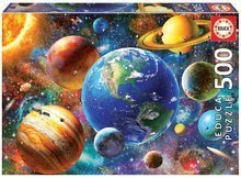 Puzzle Solar System Educa 500 dielov + lepidlo Fix puzzle od 11 rokov EDU18449