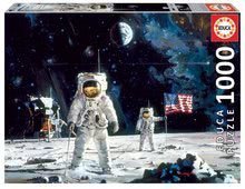 Puzzle First Man on the Moon Educa Robert McCall cu 1000 piese şi lipici Fix de la 11 ani