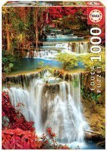 Puzzle Waterfall in Deep Forest Educa 1000 dielov+lepidlo Fix puzzle od 11 rokov EDU18461