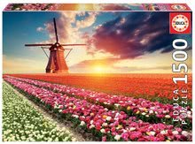 Puzzle Tulips Landscape Educa 1500 dielov + Fix puzzle lepidlo od 11 rokov EDU18465