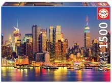 Puzzle Manhattan at Night Educa 1500 dielov + Fix puzzle lepidlo od 11 rokov EDU18466