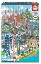 Puzzle Barcelona Citypuzzles Carlo Stanga Educa 200 dielov - ilustrator od 8 rokov