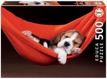 Puzzle Sleeping in the hammock Educa 500 piese și lipici Fix de la 11 ani