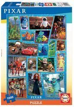 Puzzle Pixar Disney Educa 1000 piese și lipici Fix de la 11 ani