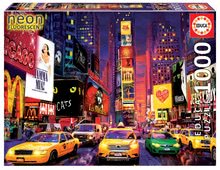 Puzzle Time Square, New York Neon Educa 1000 dielov + lepidlo Fix EDU18499