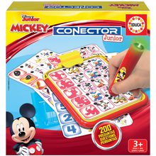 Joc de societate pentru copii Mickey and Minnie Disney Conector junior Educa 40 cărți și 200 întrebări cu stilou intelgent EDU18544