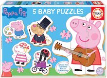 Puzzle pro nejmenší Baby 5 Peppa Pig 2 Educa od 24 měsíců