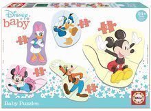 Puzzle pre najmenších Baby 5 Disney Mickey a jeho priatelia Educa od 24 mes