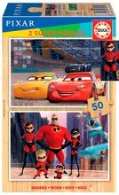 Drevené puzzle Pixar Disney Educa 2x50 dielov od 5 rokov