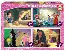 Puzzle Disney Princess Multi 4 Educa 50-80-100-150 dielov od 5 rokov