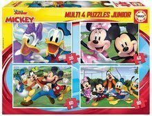 Puzzle Mickey Mouse Disney Multi 4 Junior Educa 20-40-60-80 piese de la 4 ani