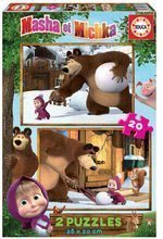 Puzzle Masha and the bear Educa 2x20 dielov od 4 rokov