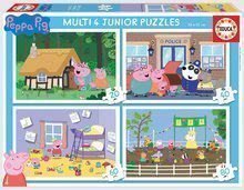 Puzzle Peppa Pig Multi 4 Junior Educa 20-40-60-80 piese de la 4 ani