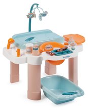 Opatrovateľský stolík pre bábiku Nursery Écoiffier 13 doplnkov s vaničkou od 18 mes