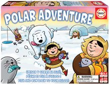 Joc de societate pentru copii Polar Adventure Educa în engleză Prinde peștele și fugi în iglu! de la 4 ani