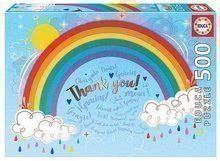 Puzzle Rainbow Thank you Educa 500 dielov a Fix lepidlo od 11 rokov