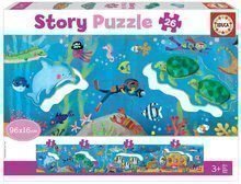 Puzzle pentru cei mici Story Underwater World Educa poveste despre lumea subacvatică 26 piese de la 3 ani