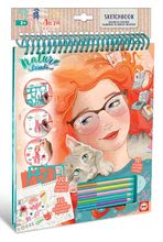 Kreatívne tvorenie Nature Friends Sketchbook Aurea Art Educa mačacia princezná vymaľovanie s farbičkami od 7 rokov