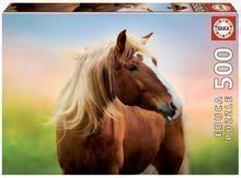 Puzzle Horse at Sunrise Educa 500 dílků a Fix lepidlo v balení od 11 let