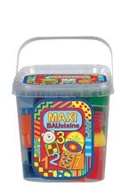 Játékkockák Maxi Blocks - számok Dohány vödörben 34 darabos 18 hó-tól